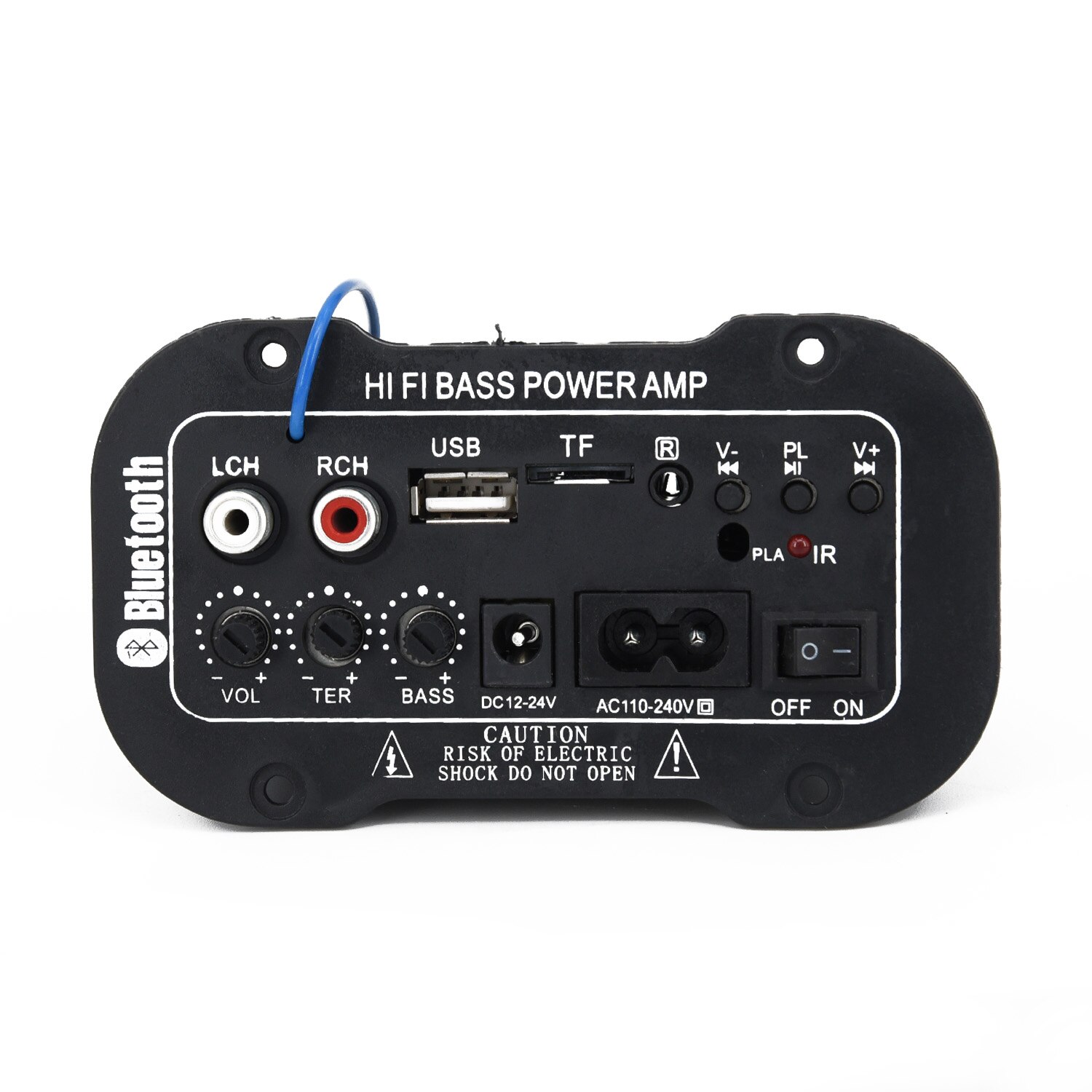 Car Bluetooth HiFi Bass Power-AMP Stereo Digital Amplifier USB TF with Remote