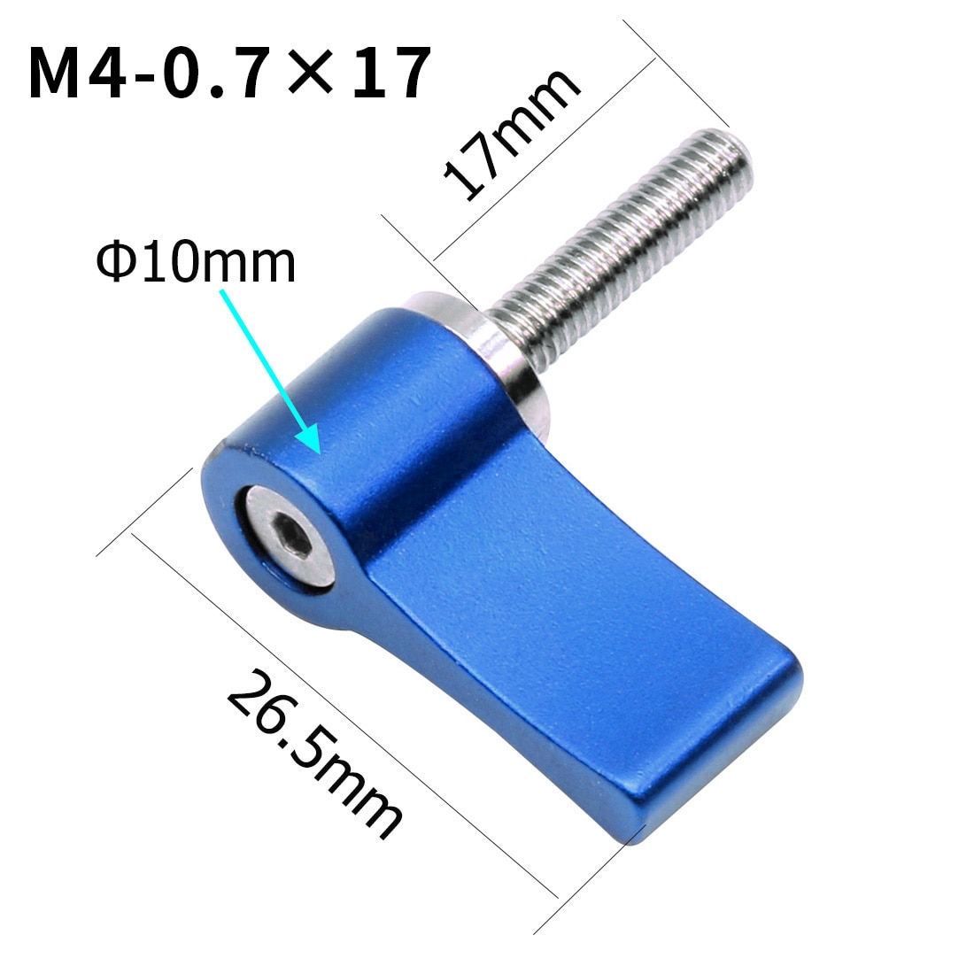 1x M4 M5 1/4 "tornillo de acero inoxidable 304 12mm 17mm 20mm ajustable abrazadera bloqueo adaptador en forma de L Llave. Accesorios de la cámara