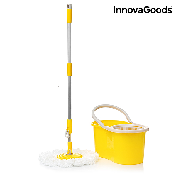 Innovagoods Double-Action Spinning Mop Met Emmer