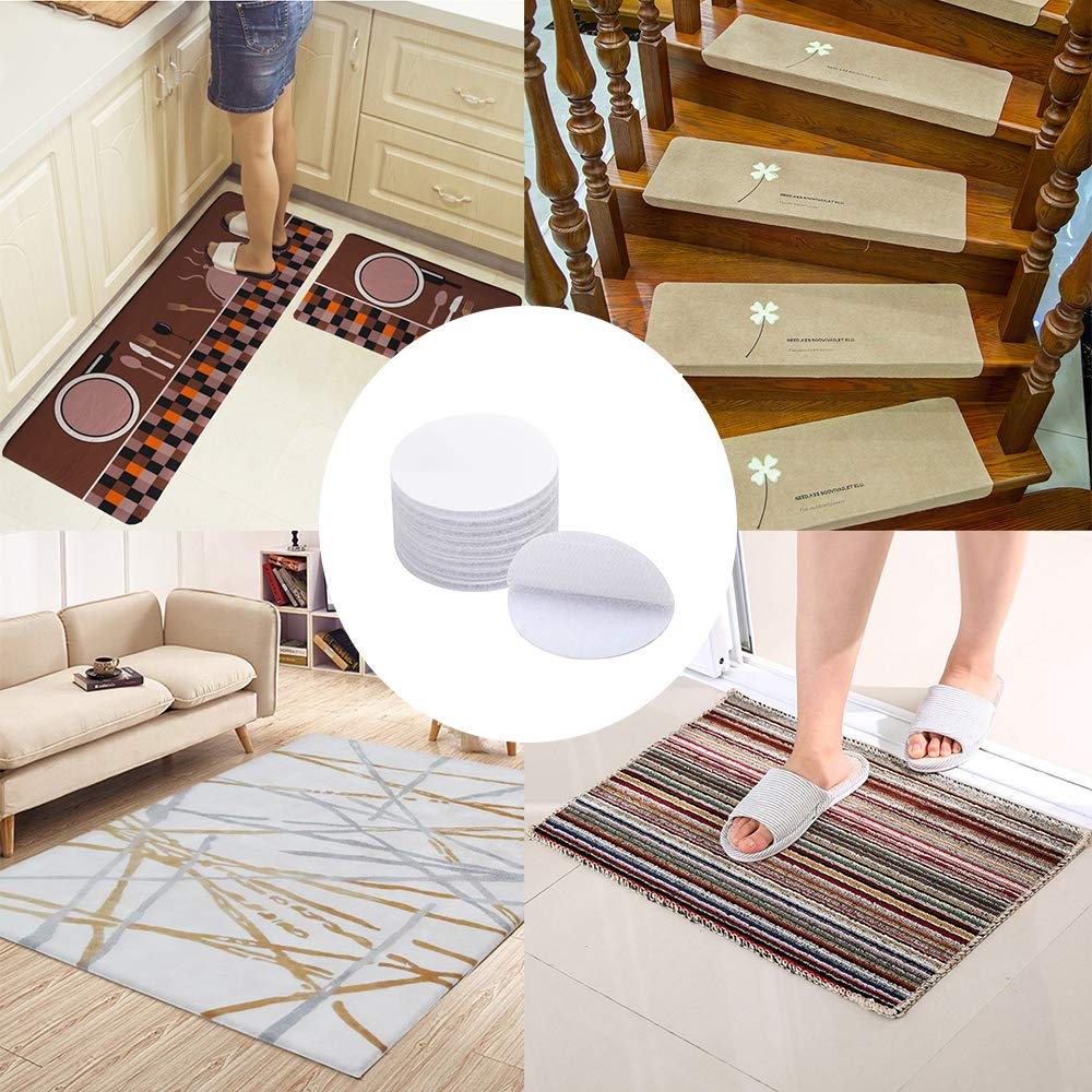 60Mm Zelfklevende Haak Lus Sluiting Tape Stickers Lijm Stippen Haken En Lussen Voor Laken Sofa Mat Tapijt anti Slip