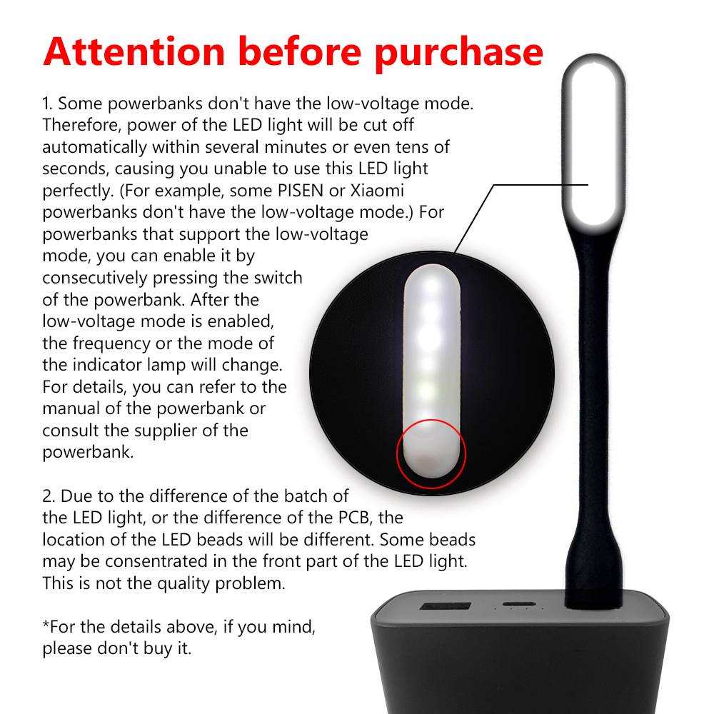 Portable USB 5V LED Reading Lamp Mini Book Light Foldable Camping Night Lights Table Lamps For Power Bank PC Notebook Laptop
