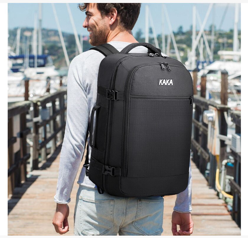 KAKA 35 L large Capacity Travel Backpack Carry On Backpack Durable Travel Duffle Bag 15.6 Inch Laptop Backpack for Men Women