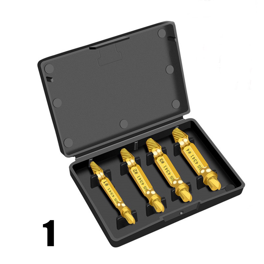 Velocidad tornillos Extractor brocas Juego de Herramientas tornillos dañados rotos removedor para carpintería NJ88