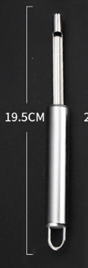 Fruitgereedschap, ontpitverwijderaar, roestvrijstalen keukengereedschap, appelboor, appelsnijder, stalen snijder, groenteschiller: Klein