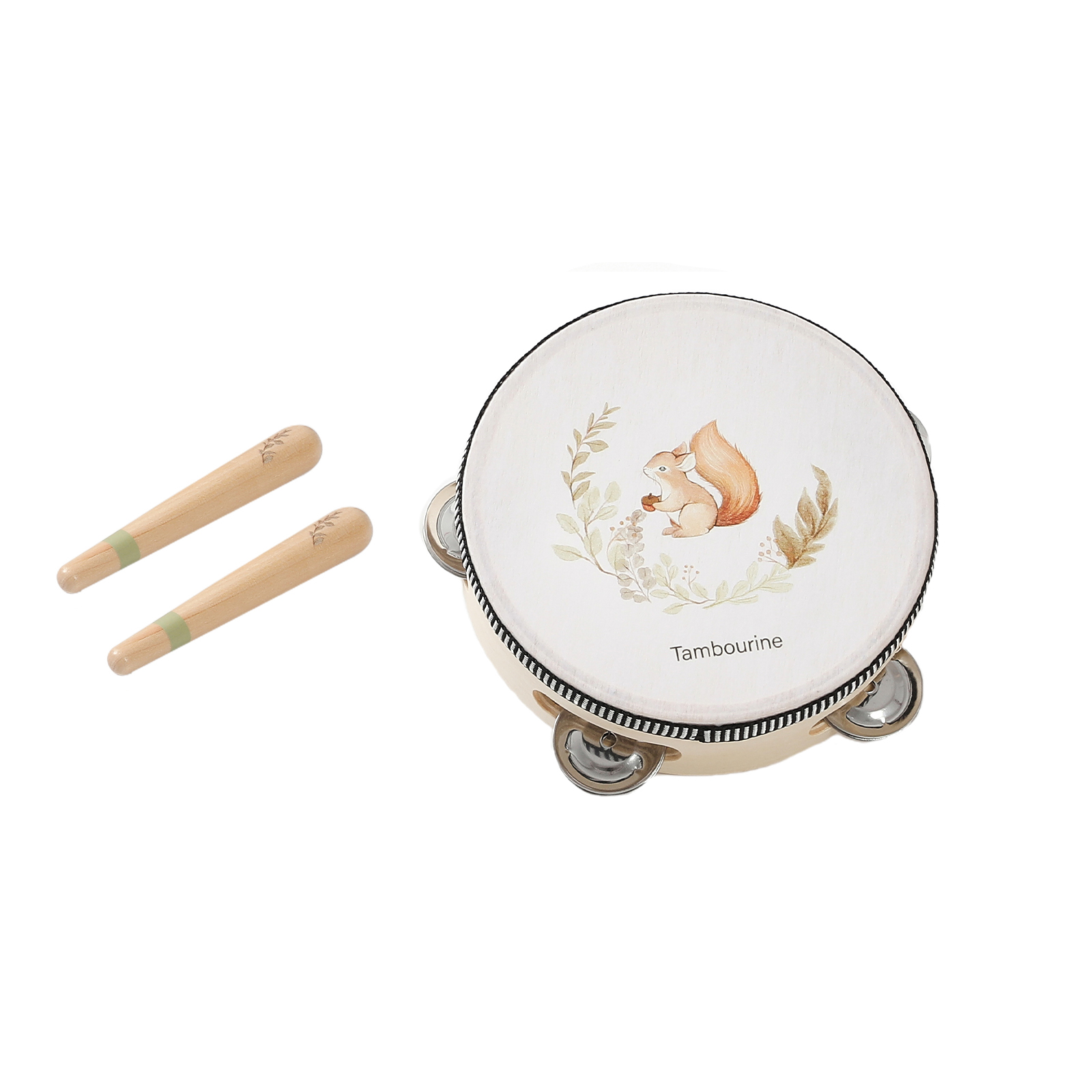 Muziekinstrumenten Montessori Muziek Baby 0-12 Maanden Speelgoed Drum Xylofoon Kinderen Vroege Educatieve Houten Instrumenten Baby Speelgoed: WHITE