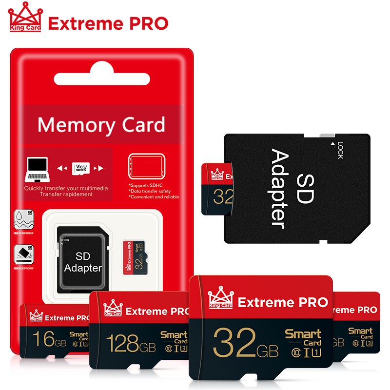 Carte Micro SD de classe 10, 8 go/16 go/32 go/64 go/128 go, carte mémoire flash pour smartphones Samsung