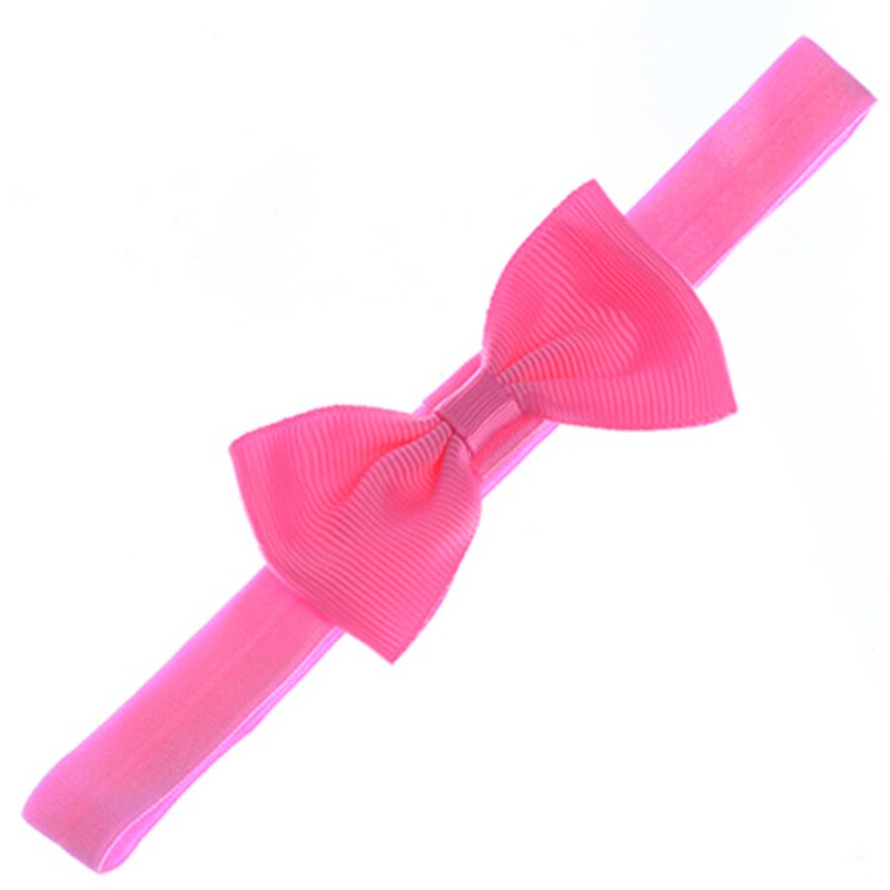 10pcs/lot kids Small Bow Tie Headband DIY Grosgrain Ribbon Bow Elastic Hair Bands Hair Accessories