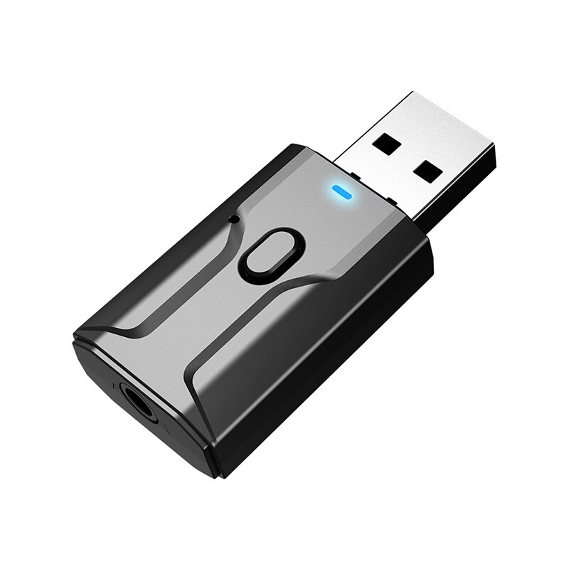 USB Bluetooth Wireless Audio Adapter Bluetooth 5.0 Transmitter Receiver Mic Sound Card For PC Laptop Audio Adapter: Default Title