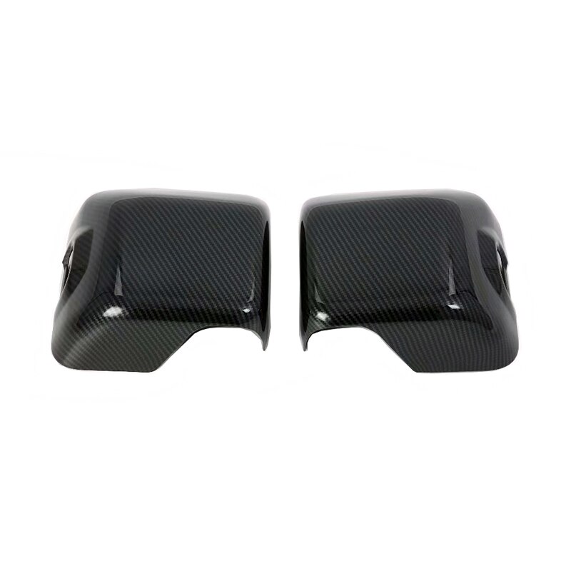 Tapas para espejo de puerta lateral de Jeep Wrangler JL , estilo de fibra de carbono