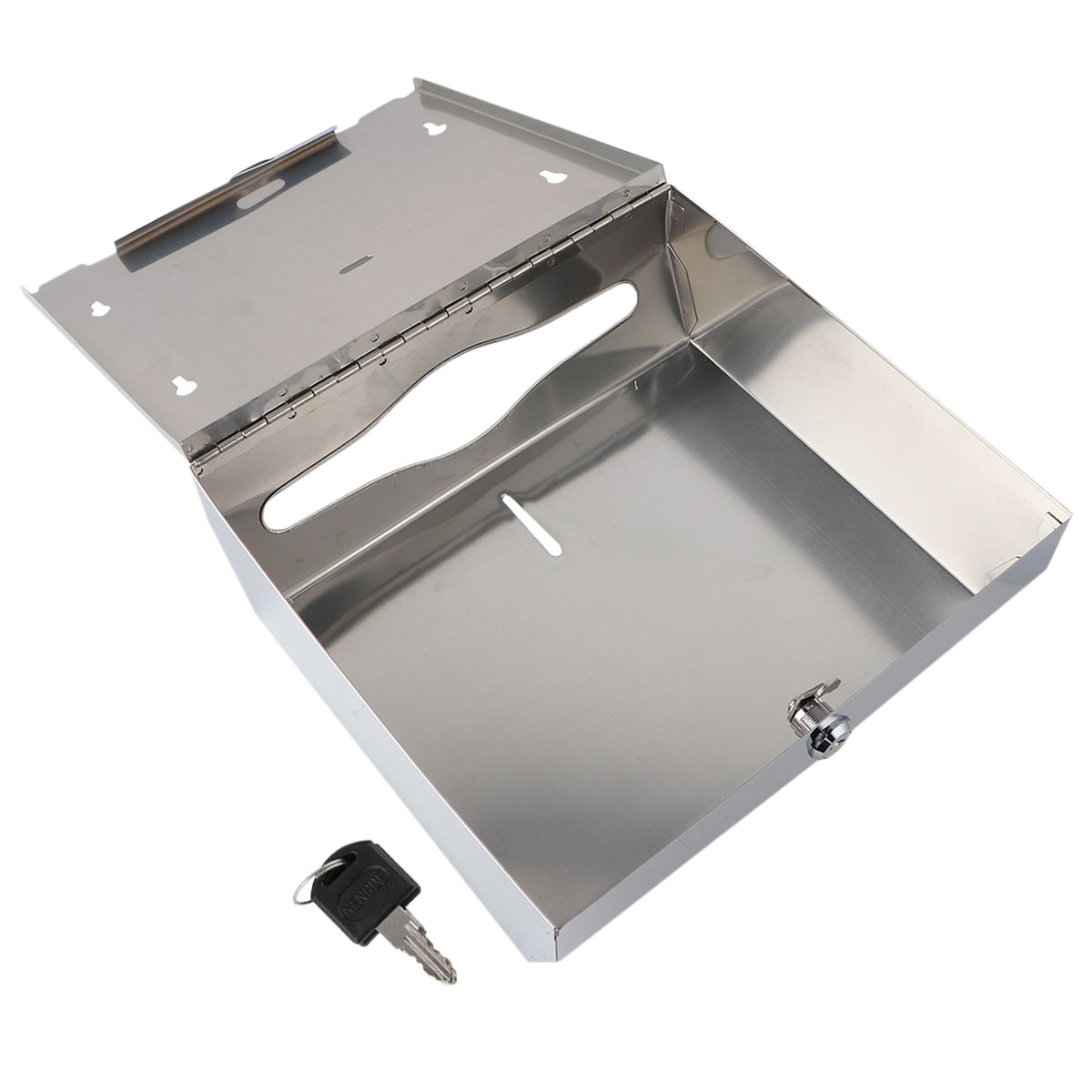 1pc Hand Towel Holder Stainless Steel Tissue Shelf for Bathroom Toilt: Silver DF