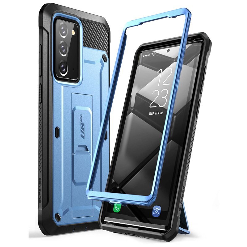 Voor Samsung Galaxy Note 20 Case 6.7 Inch ) supcase Ub Pro Full-Body Robuuste Holster Cover Zonder Ingebouwde Screen Protector: Blue