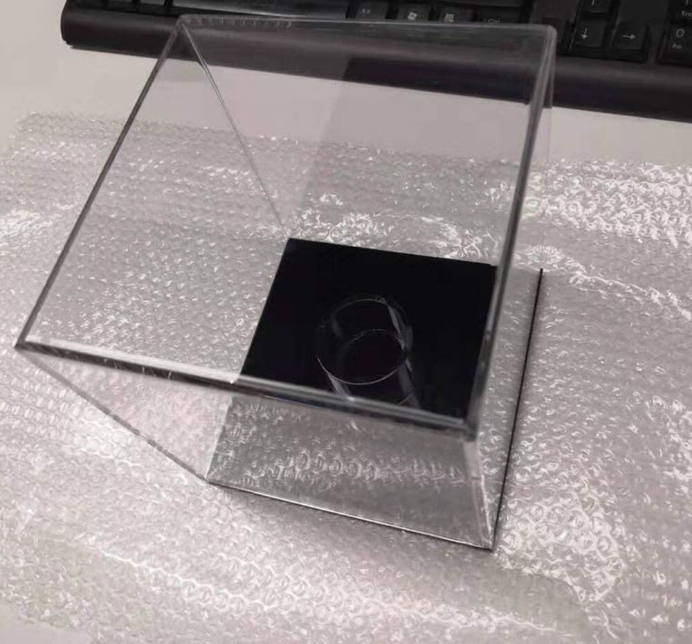 Uv -beskyttet kube akryl baseball vitrine baseball holder memorabilia display opbevaring til officiel baseball