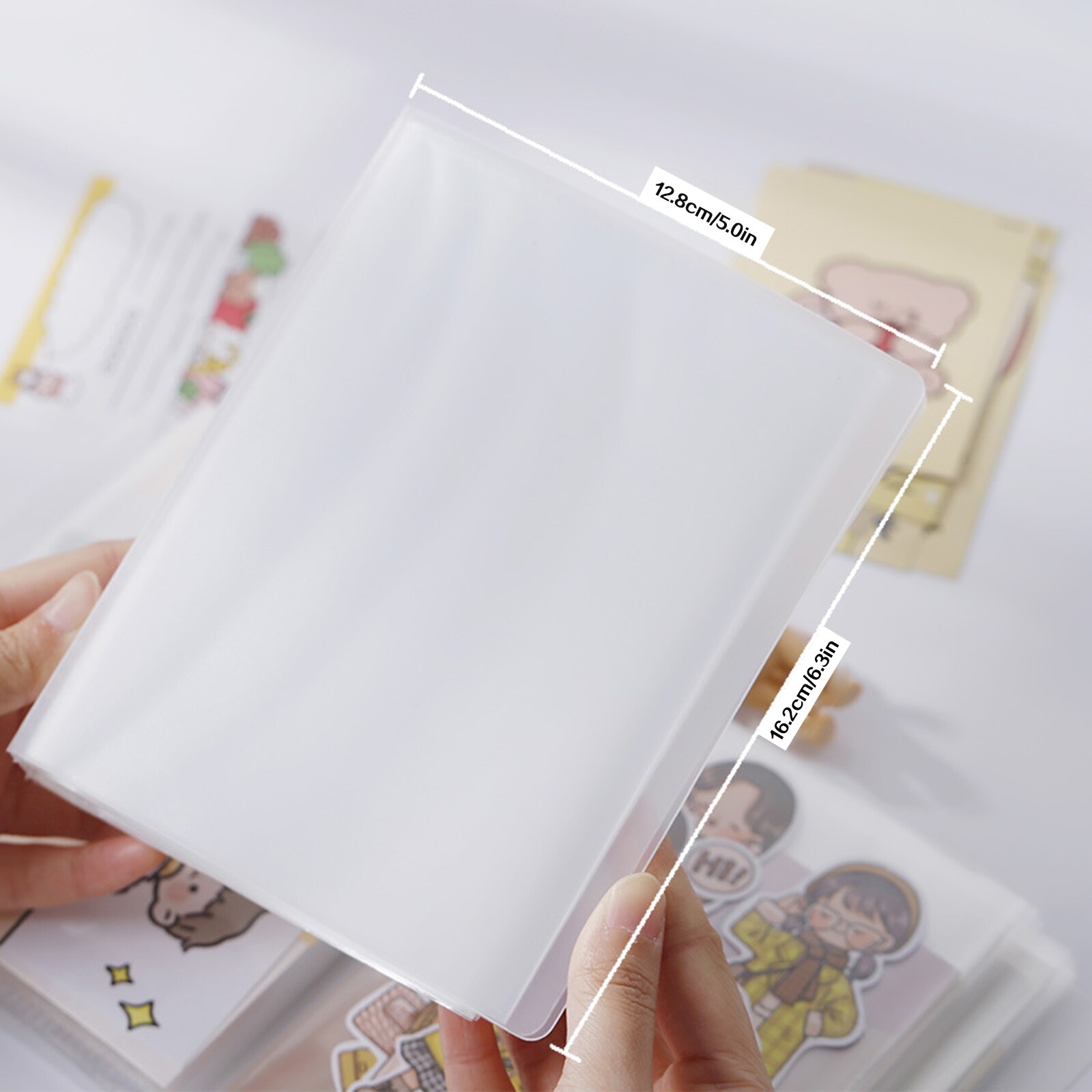 Sticker Storage Book Postcards Holder Memo Favorites document organizer Regular A6 Empty Receipt Invoices Booklet file folder
