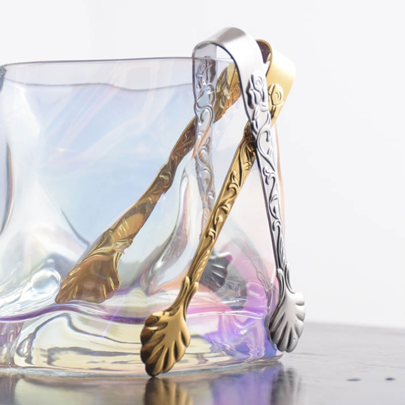 Stainless Steel Ice Cube Clip Sugar Tongs Food BBQ Clips Ice Clamp Tool Kitchen