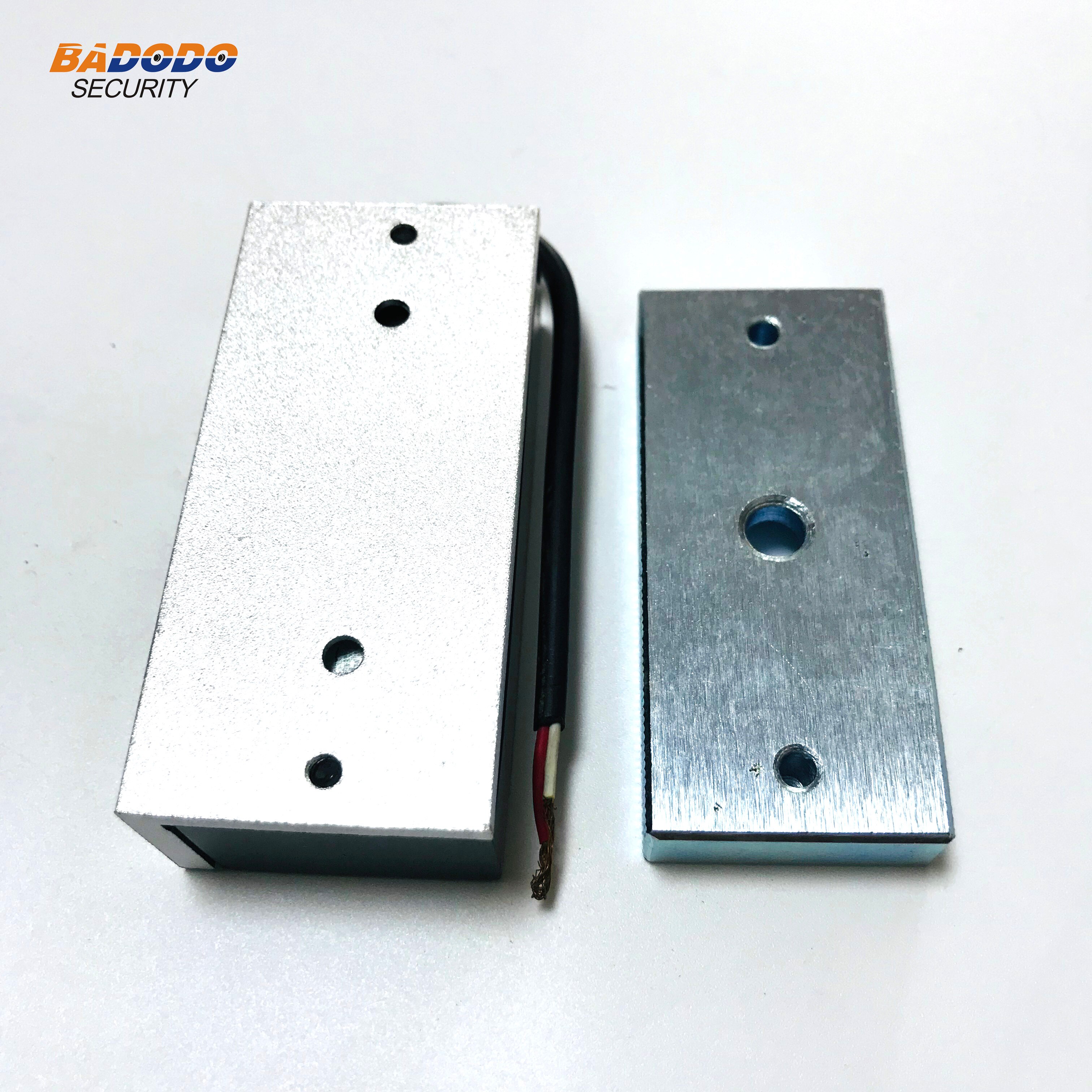 DC12V /24V electromagnetic lock magnetic lock 60Kg/100Lbs holding force for showcase cabinet door frameless glass door