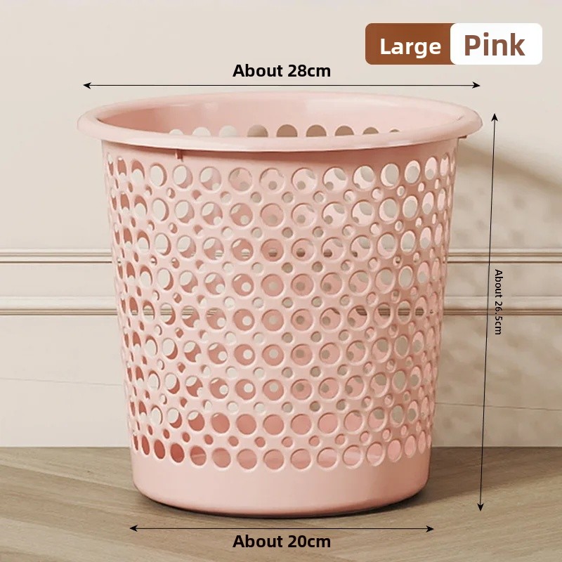 Op maat gemaakte, uitgeholde plastic prullenbak voor thuisgebruik in de keuken, woonkamer, slaapkamer, badkamer, studentenkamer, kantoor of als papierbak.: Hemelsblauw