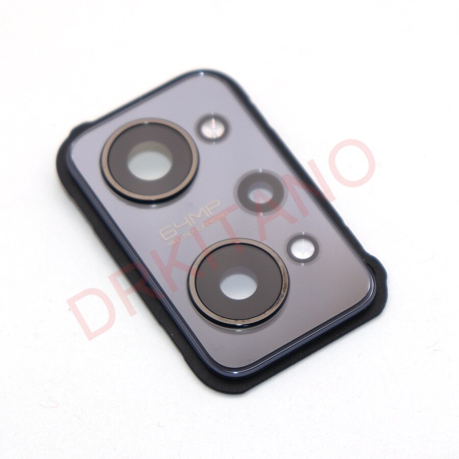 Rear Back Camera Lens Glas Voor Realme Gt Neo2 Neo 2 Camera Glas Lens Cover + Camera Frame houder Neo2 Vervanging: Black
