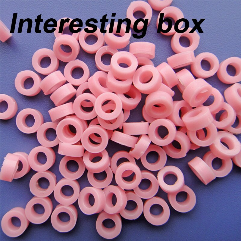 3mm plastic shaft sleeve (pink) model shaft sleeve model material plastic gasket plastic ring 80 pcs