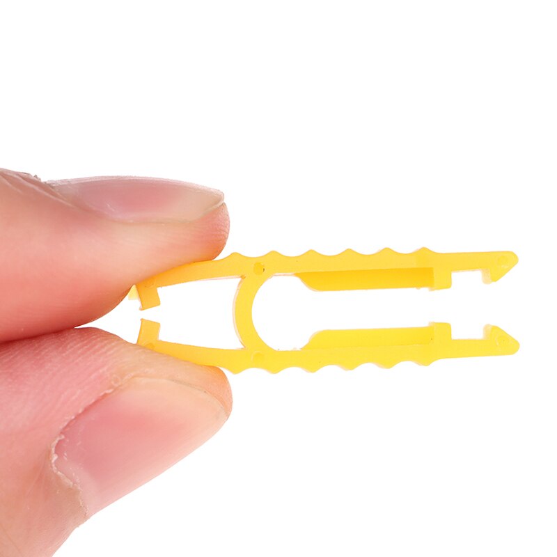 10Pcs Micro Auto Zekering Puller Clip Geel Plastic Tang Pincet Installatie Tool Auto Auto Zekering Clip Tool Extractor