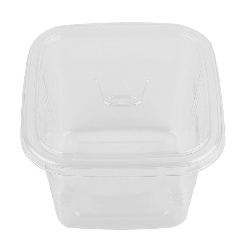 50pcs Transparent Cake Box Cake Container Box Dessert Storage Box with Lid