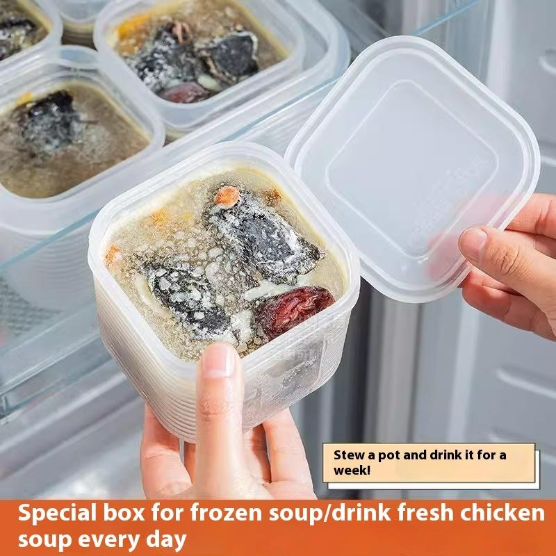 Food Storage Container Vegetable Fruit Fresh-keeping Box With Lid For Refrigerator Kitchen Spice Seasoning Storage Jar