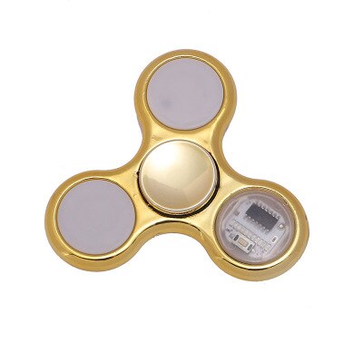 Gyroscope coloré 18 changements | Anti-Stress, musique, Gyroscope à main, Spinner à main, lumières de nouveauté pour jouets d'enfants: yellow