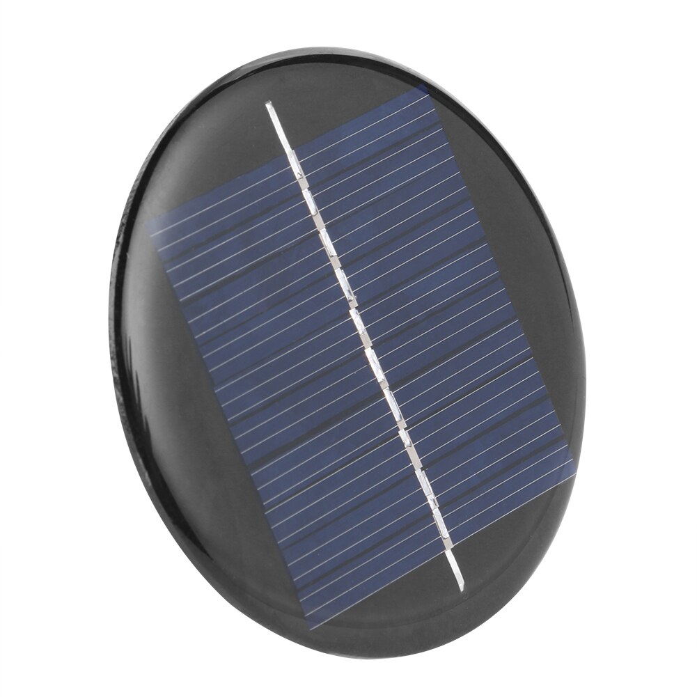 1/2Pcs Round Solar Pane Polycrystalline Silicon Solar Glue Panel Small Household Lighting System DIY Battery Cell Charger