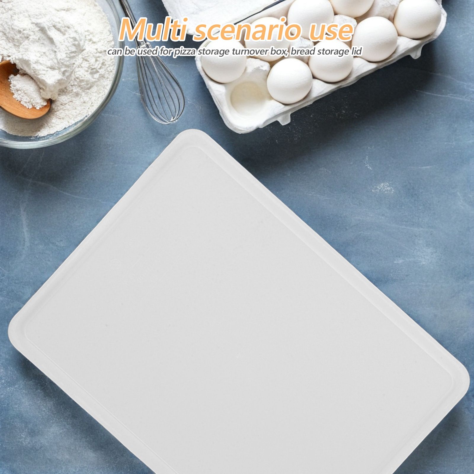 Gistingsdoos Deeg Proofing Tray Deeg Proofing Tray Cover Vervangingsdeksel Witte Broodopslag Pizzacontainer Stapelbaar