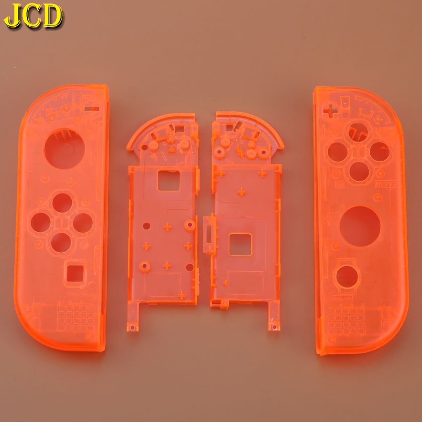 JCD-carcasa de repuesto para Joy-Con de Nintendo Switch, 1 unidad, 23 colores: Q Clear Orange