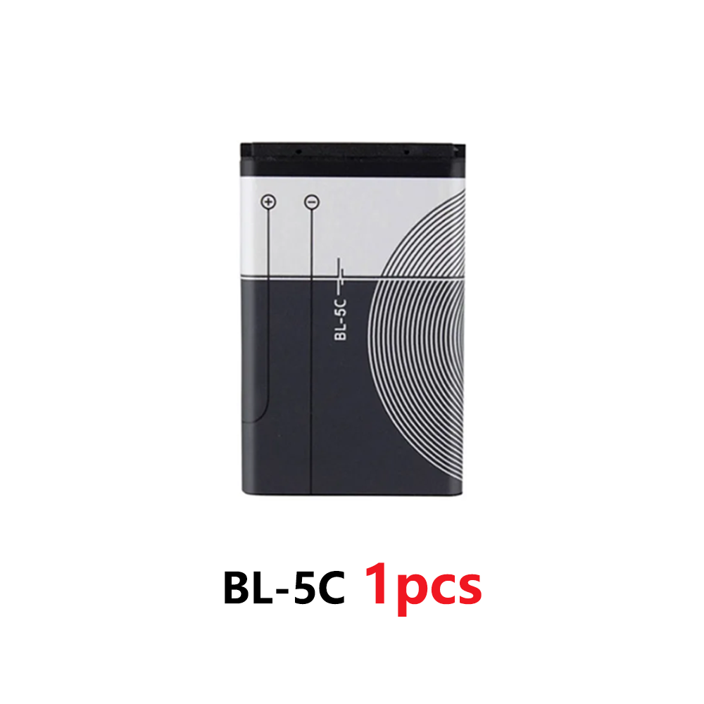 BL-5C Phone Battery BL5C BL 5C Battery for Broadcast Radio / Nokia 2112 2118 2255 2270 2280 2300 2600 2610 3125 3230: GRAY