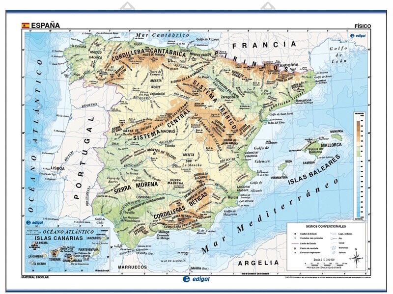 Espanha, físico/político