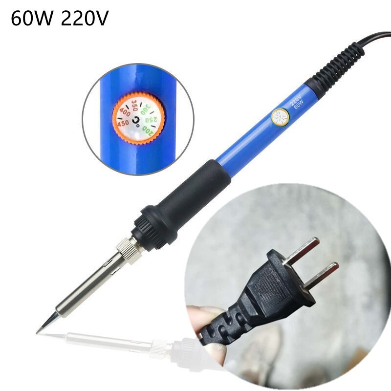 Elektrische Lötkolben Haushalt Einstellbare Temperatur Löten Stift Löten Gun Reparatur Löten Werkzeug Löten Eisen Kopf: CN 220v