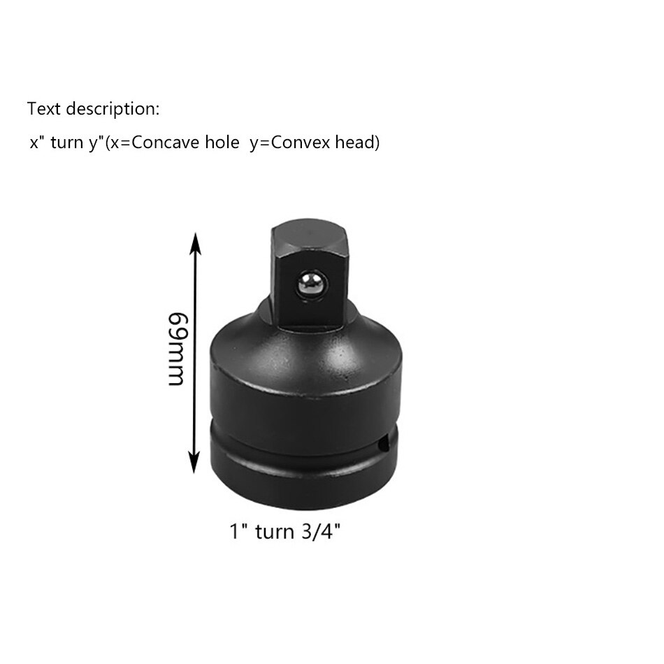 1pcs 1/2 3/4 3/8 inch Air Impact Universal Pneumatic Adaptor Converter Socket Adapter Joints Ratchet Electric Impact Wrench: indigo