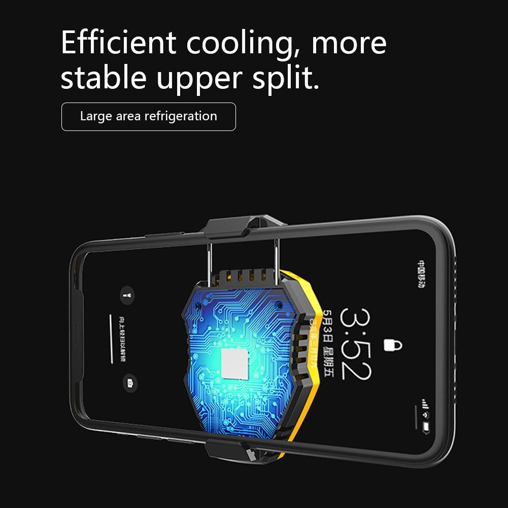 Nuovo Q9 portatile universale veloce cellulare gioco dispositivo di raffreddamento semiconduttore congelato radiatore ventola di raffreddamento per iPhone Samsung Huawei