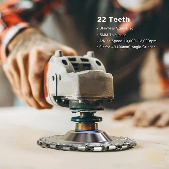 Grinder Wood Carving Chain Disc Wood Carving Disc Woodworking Chain Grinder Chain Saws Disc Chain Plate Tool 5 Inch 4 inch