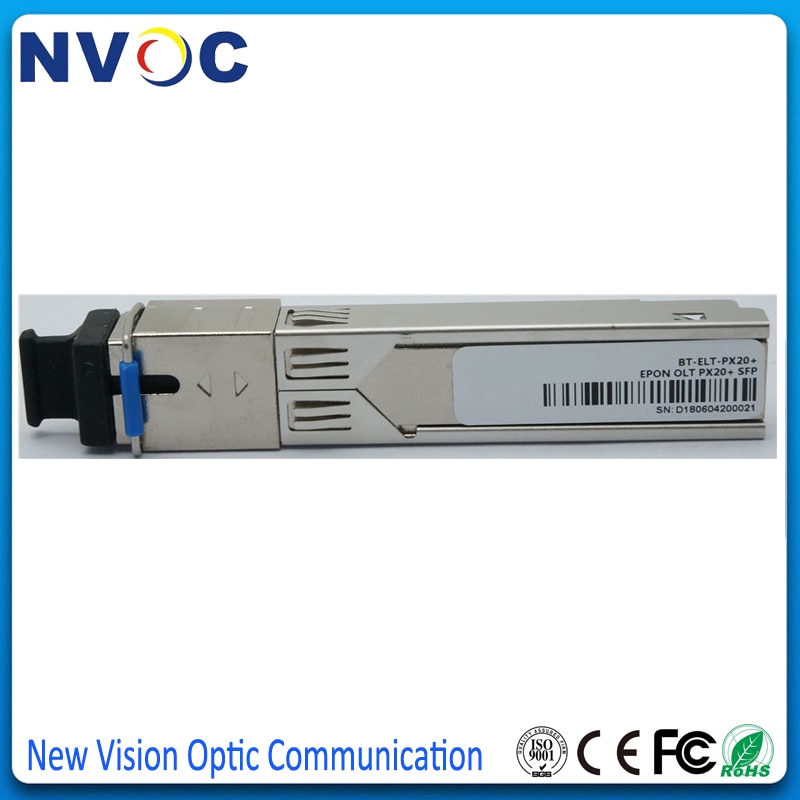 EPON ONU PX20 +, G.984.2, 20 km, Tx 1310nm 1,25G, Rx 1490nm 1,25G, SFP form-faktor, SC/UPC steckerbuchse, EPON SFP ONU Modul