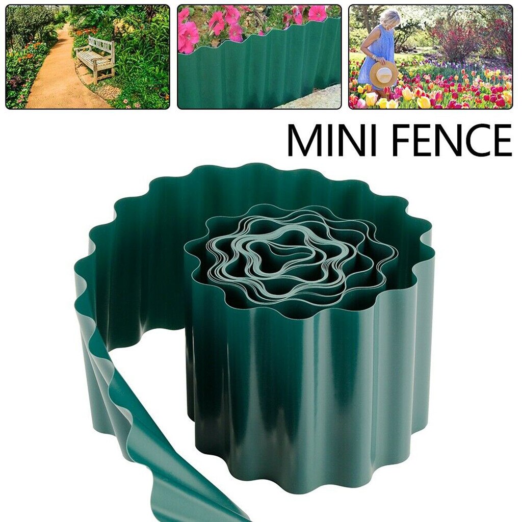 900x10/15/20cm Diy Flower Bed Fence Lawn Border Edging Garden Grass Fence Edge Fence Wall Way Roll Road Gardening Small Fence