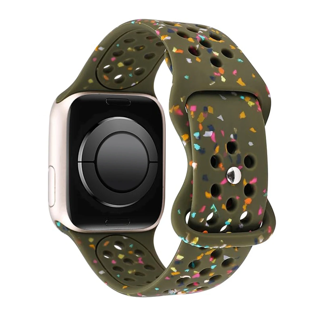 Sport Silicone Strap for Apple watch band 40mm 41mm 45mm 44mm 38 49 Breathable bracelet iwatch Series 10 9 8 7 6 5 3 SE Ultra 2