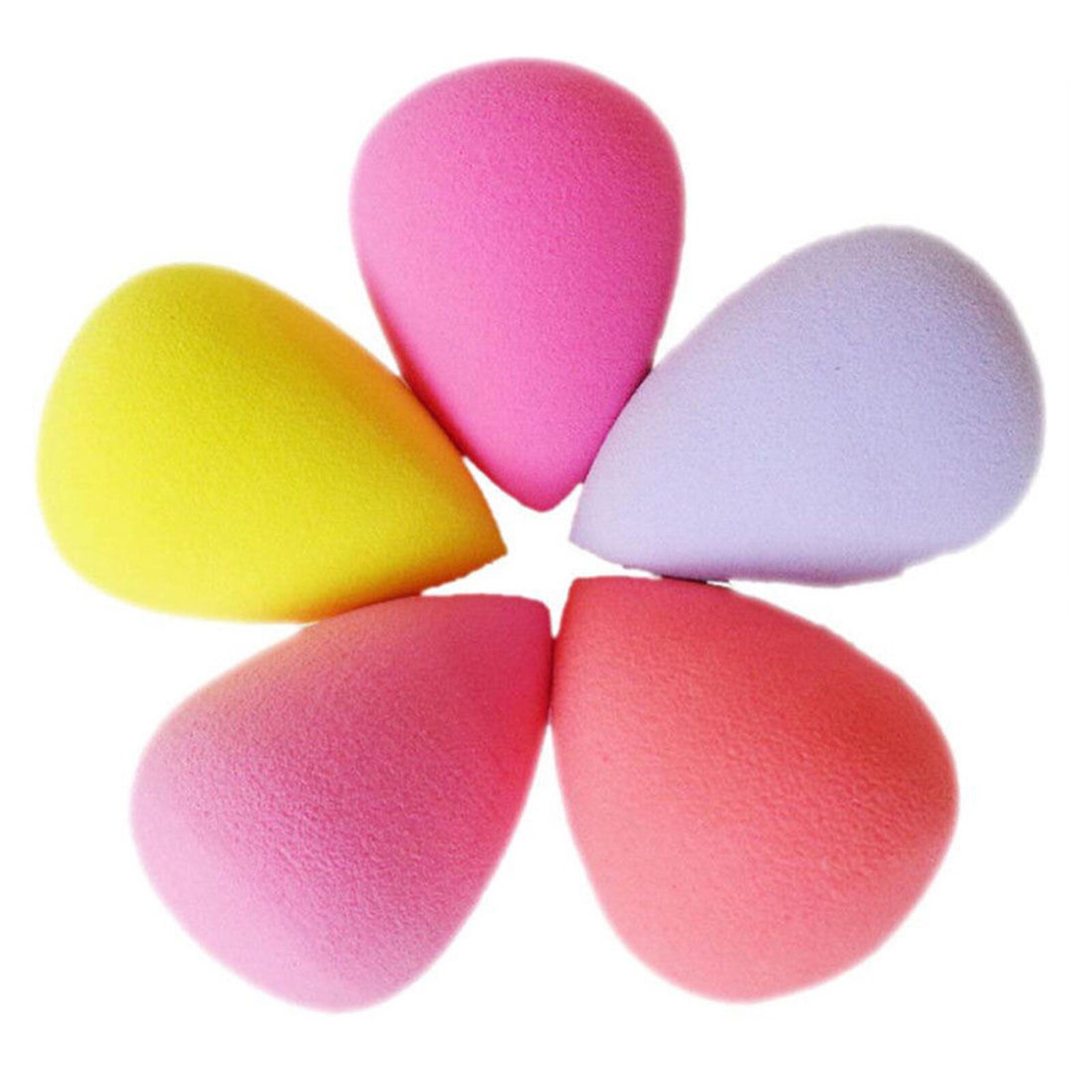 Foundation makeup svamp makeup kosmetisk puff fejlfri pudder glat puff kosmetisk vanddråbe/kalebass puff værktøjer: Tilfældig farve 02
