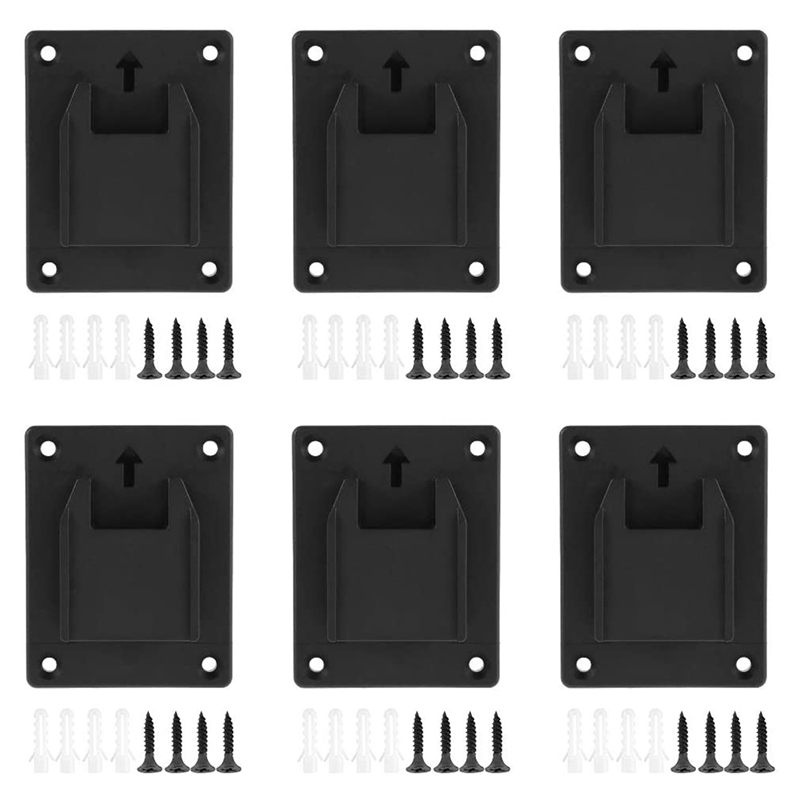 5 stuks batterijhouder voor Dewalt 20V accu wandhouder geschikt voor DCB200 DCB201 DCB202 DCB203 DCB204 (met 10 schroeven, geen batterij 5 stuks batterijhouder voor Dewalt 20V accu wandhouder geschikt voor DCB200 DCB201 DCB202 DCB203 DCB204 (met 10 schroeven, geen batterij
