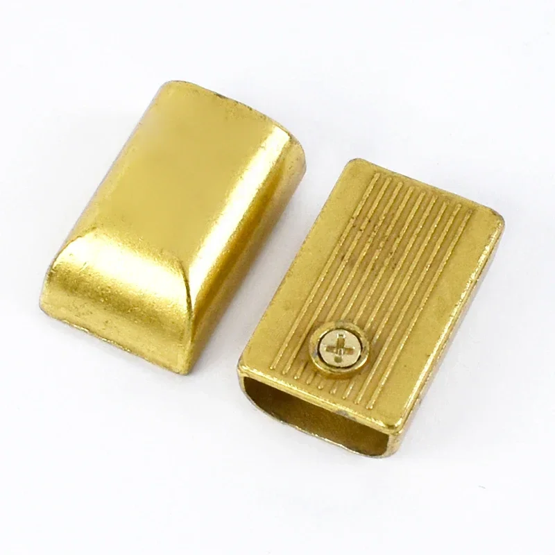 10/30/50Pcs Metal Zipper Tail Clip Zip Stopper Rope Cord Plug Head Detachable Screw Bag Clasp Sewing Hardware Accessory: 4# / Copper