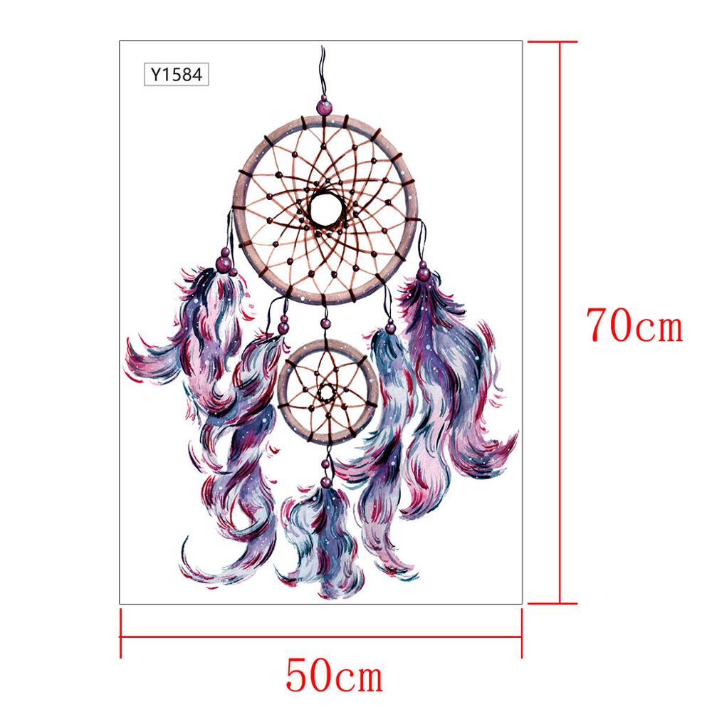 Beautiful dream catcher wall sticker decals Living room bedroom background decoration wallpaper mural wall decor