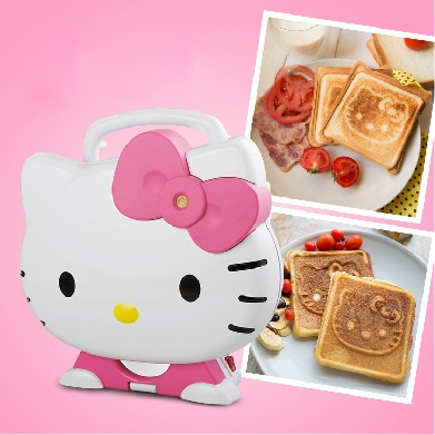 cat waffle sandwich bread machine electric baking pan breakfast