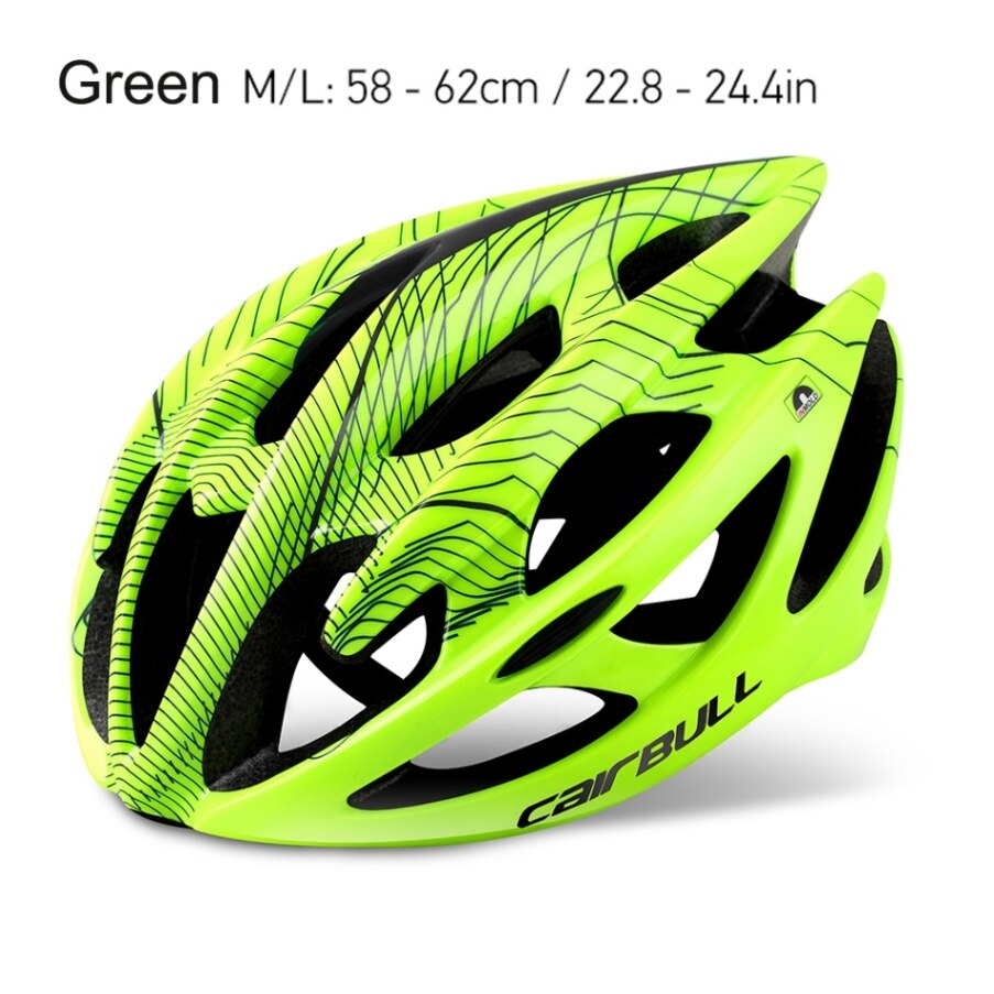Fiets Fietshelm Superlichte 21 Vents Ademende Mtb Mountainbike Road Fiets Helm Casco Ciclismo: Green M-L