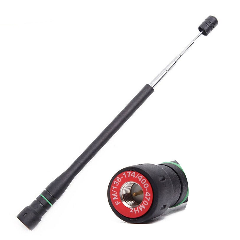 ABBREE AR-775 Telescopic SMA-Female High Gain Dual Band Antenna For Baofeng UV-5R UV-82 BF-888S UV-9R Plus Walkie Talkie Radio: Male