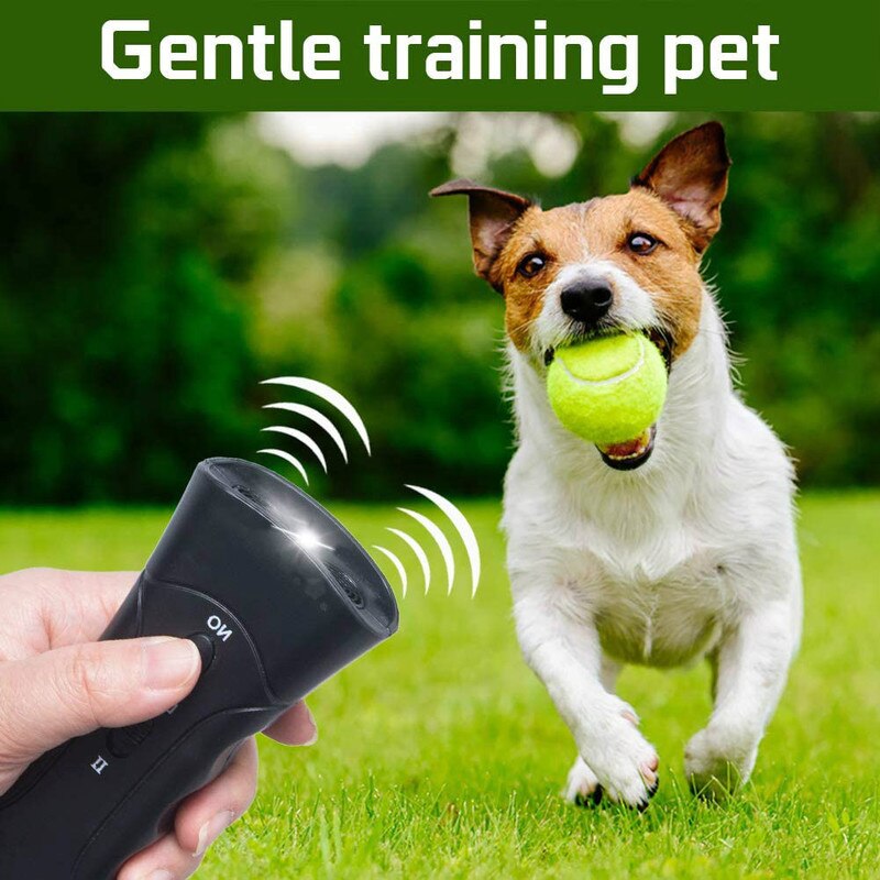 Stopp Bark Training Gerät Pet Hund Repeller Anti Bellen Trainer LED Ultraschall Anti Bellen Ultraschall Ohne Batterie
