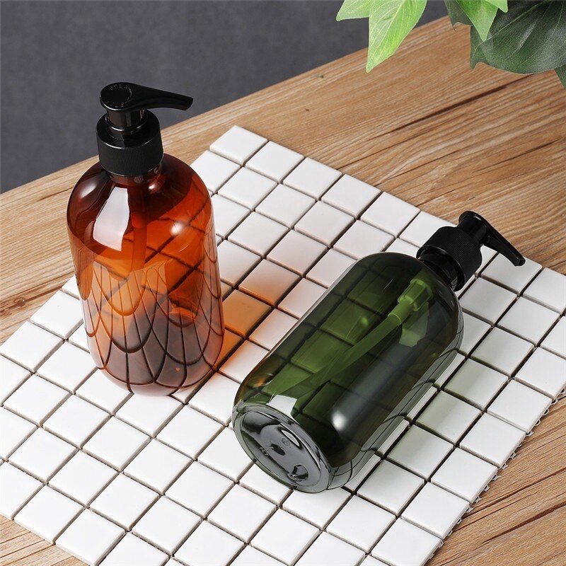 Dispensadores de jabón portátiles para baño, soporte de Gel de ducha y champú, botella vacía para el hogar, 300/500ml