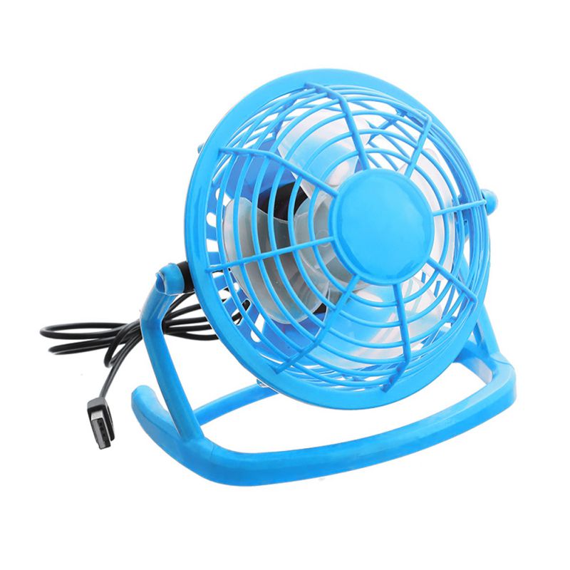 Portable Mini USB Fan Laptop Computer PC Cooler Cooling Desktop Office Computer Plastic Fan: L