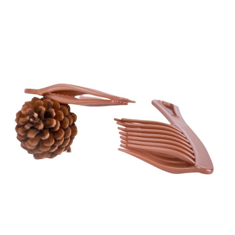 Peigne à dents grandes à Double rangée pour femmes, spécial permanente, bouclé, en plastique, grand peigne de coiffure long et moelleux