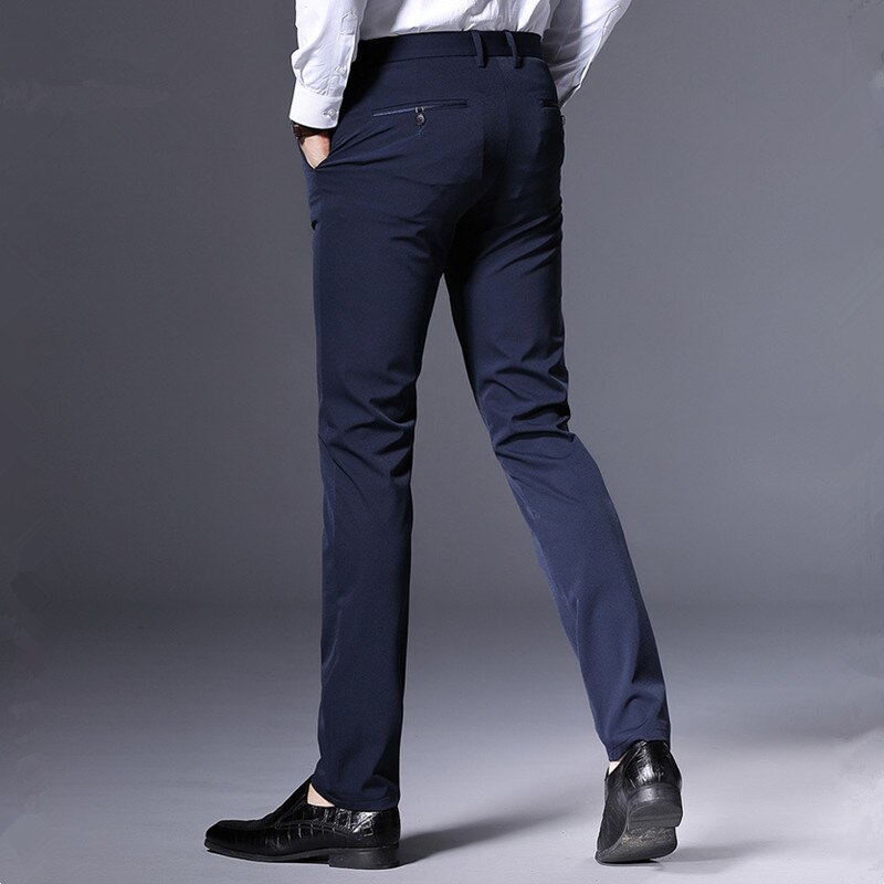Pantalones de vestir para hombre, pantalón de negocios, estilo clásico, pantalones de boda,
